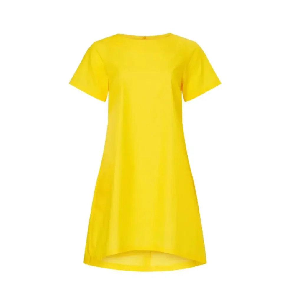 Osman Yousefzada Yellow Shift Mini Dress SIZE 8 T-shirt Cotton Office Work $210 - Picture 6 of 9